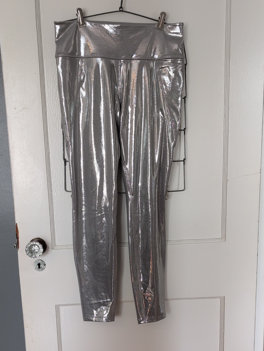 Reebok Silver Metallic Leggings